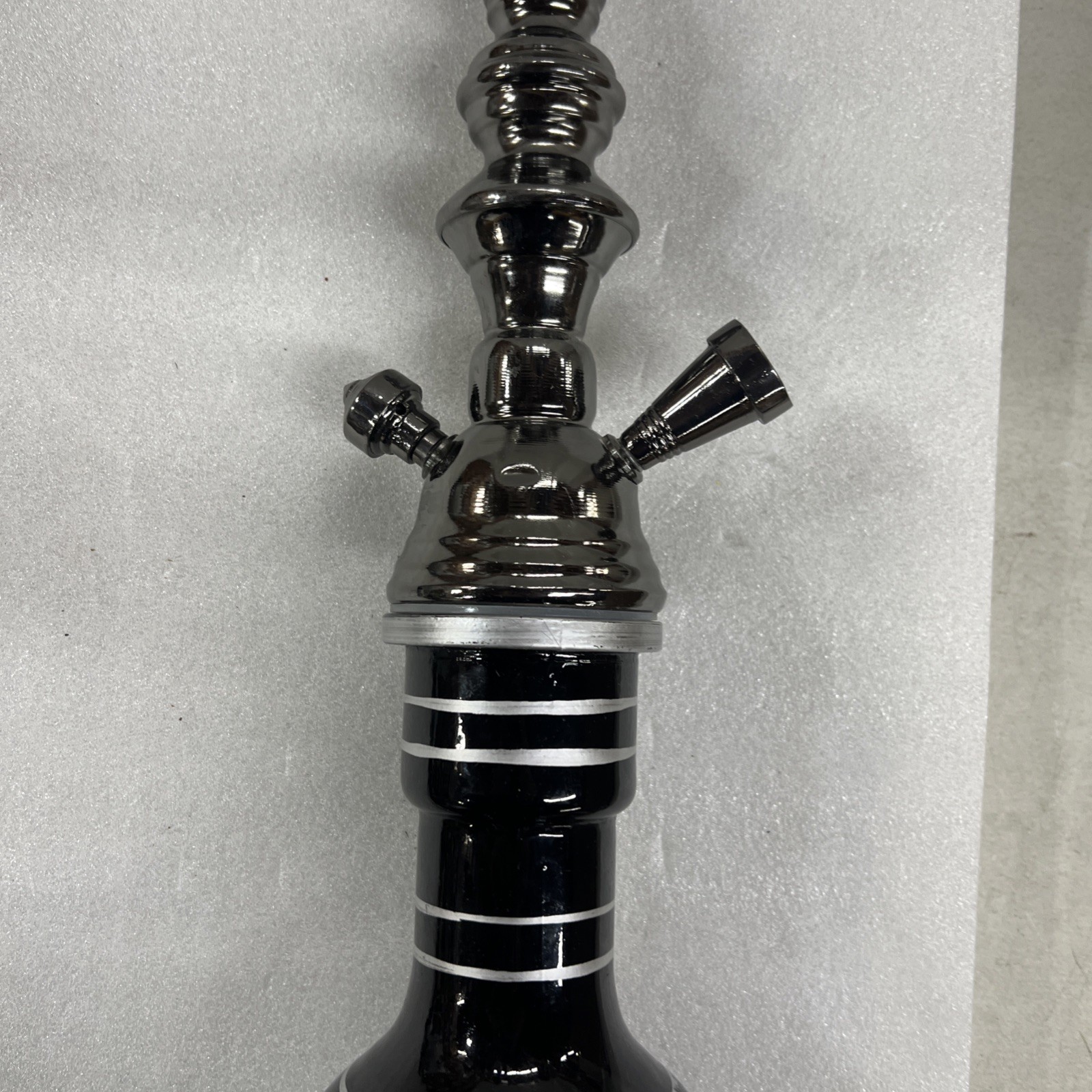 Black Hookah Shisha Water Pipe with Hose – No Bowl – For Part