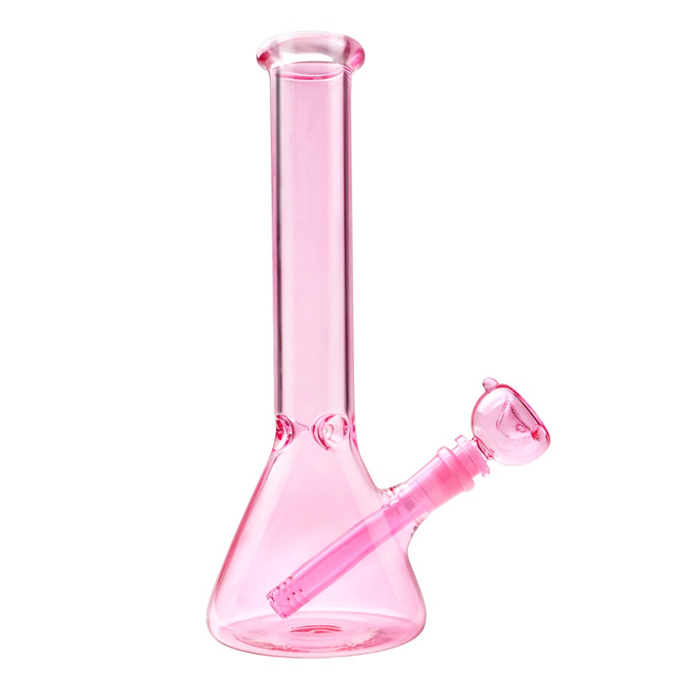 11&Prime; Pink Glass Bong Premium Quality Water Pipe Hookah Bong 14mm Bowl