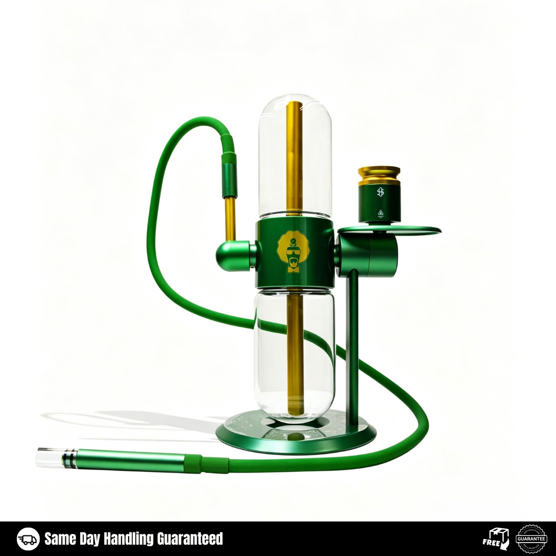 Gravity Hookah Bong Dr. Greenthumb&rsquo;s x Stündenglass Green Glass Gravity Infuser