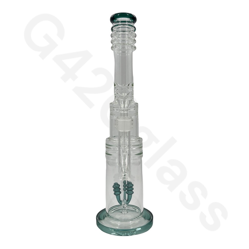 18 Inch Heavy Duty Lookah Style Glass Bong | Water Pipes Hookah Bongs