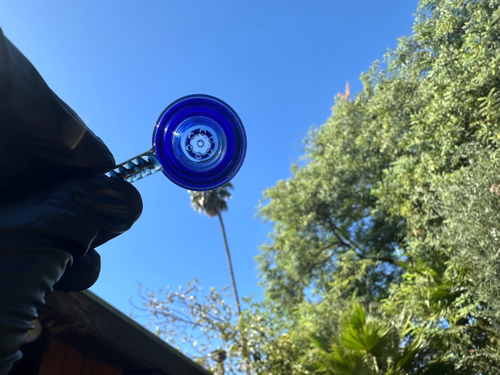 Phoenix Star 14mm Thick Glass Bong Deep Blue Bowl 7-hole Filter Screen ✨✨✨✨✨