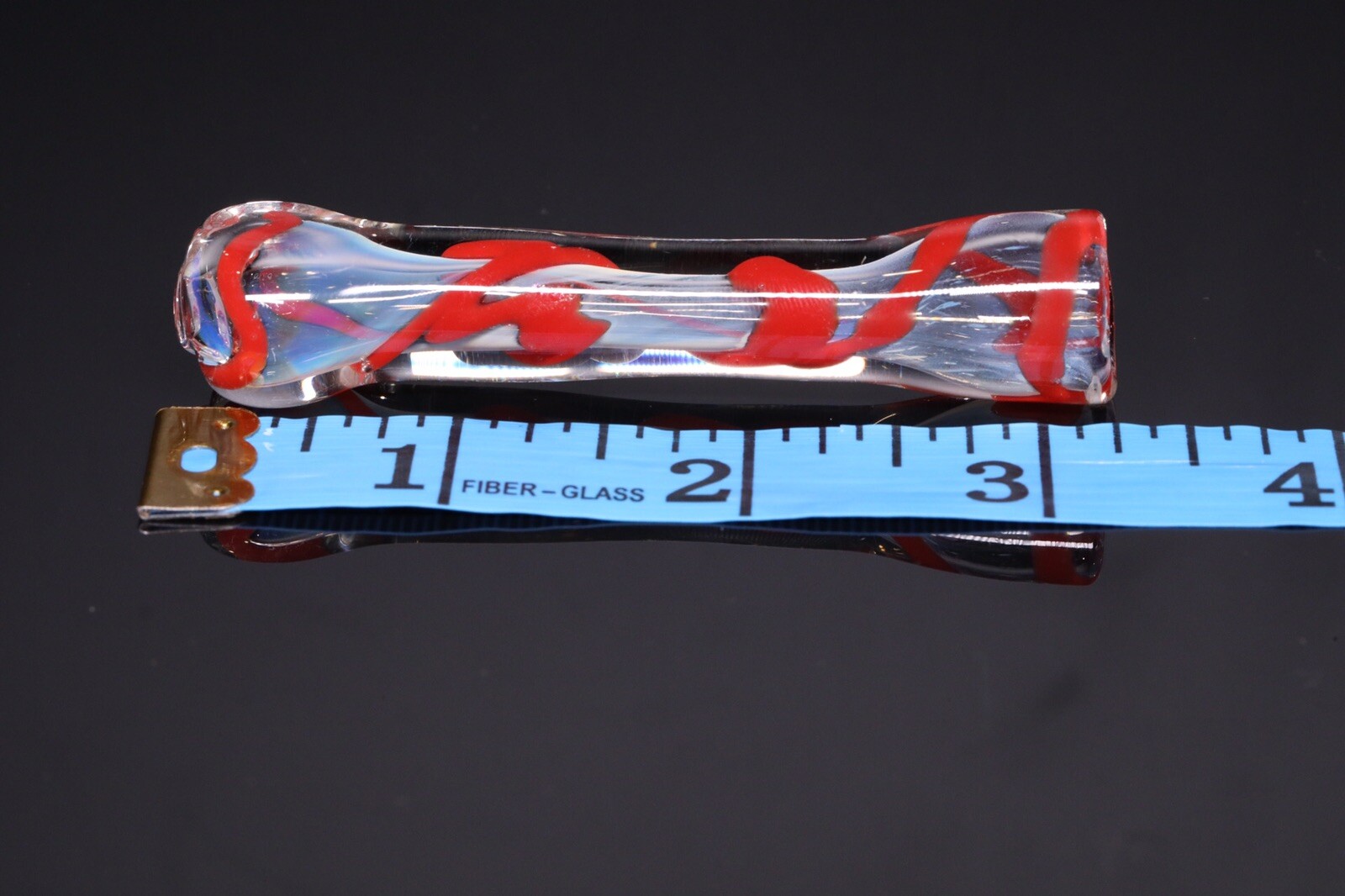 BLOWN GLASS HEAVY HAND PIPA BOWL FLOWER 3” ONE HITTER HOT RED OG TOBACCO CHILLUM