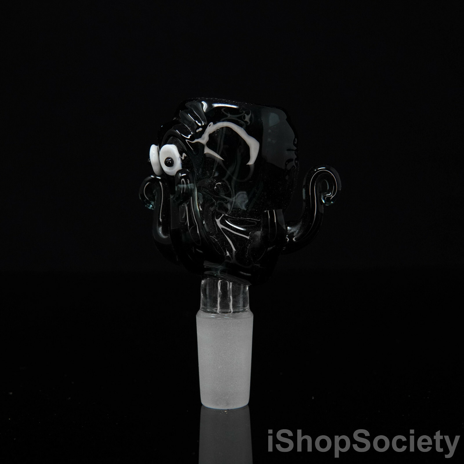 3&Prime; Octopus Slide Bowl 14mm Water Pipe Hookah Head Piece Thick Bowl BK