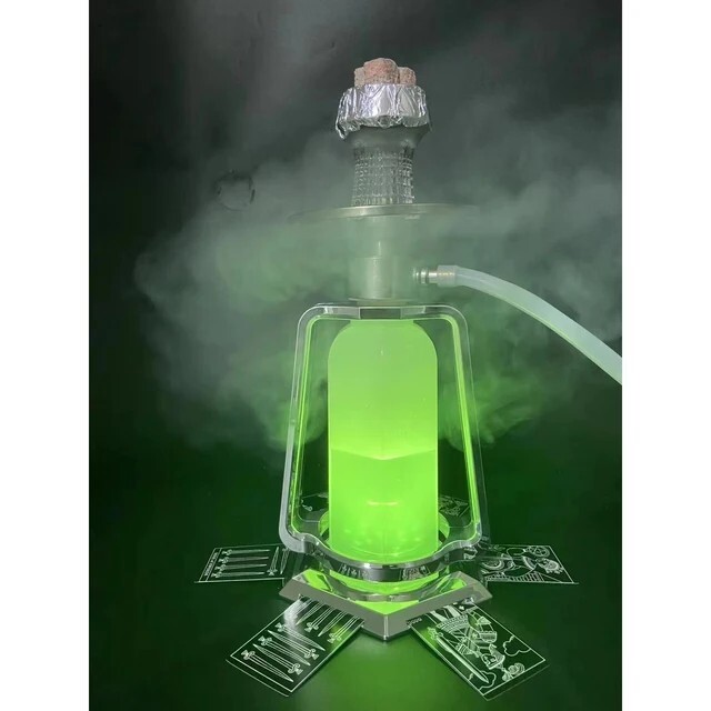 Rotating Hookah Set With LED Lights