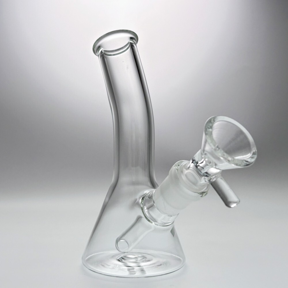 THICK 4&Prime; Mini Glass Bong Smoking Water Pipe Perc Hookah Bubbler W/Tool Box