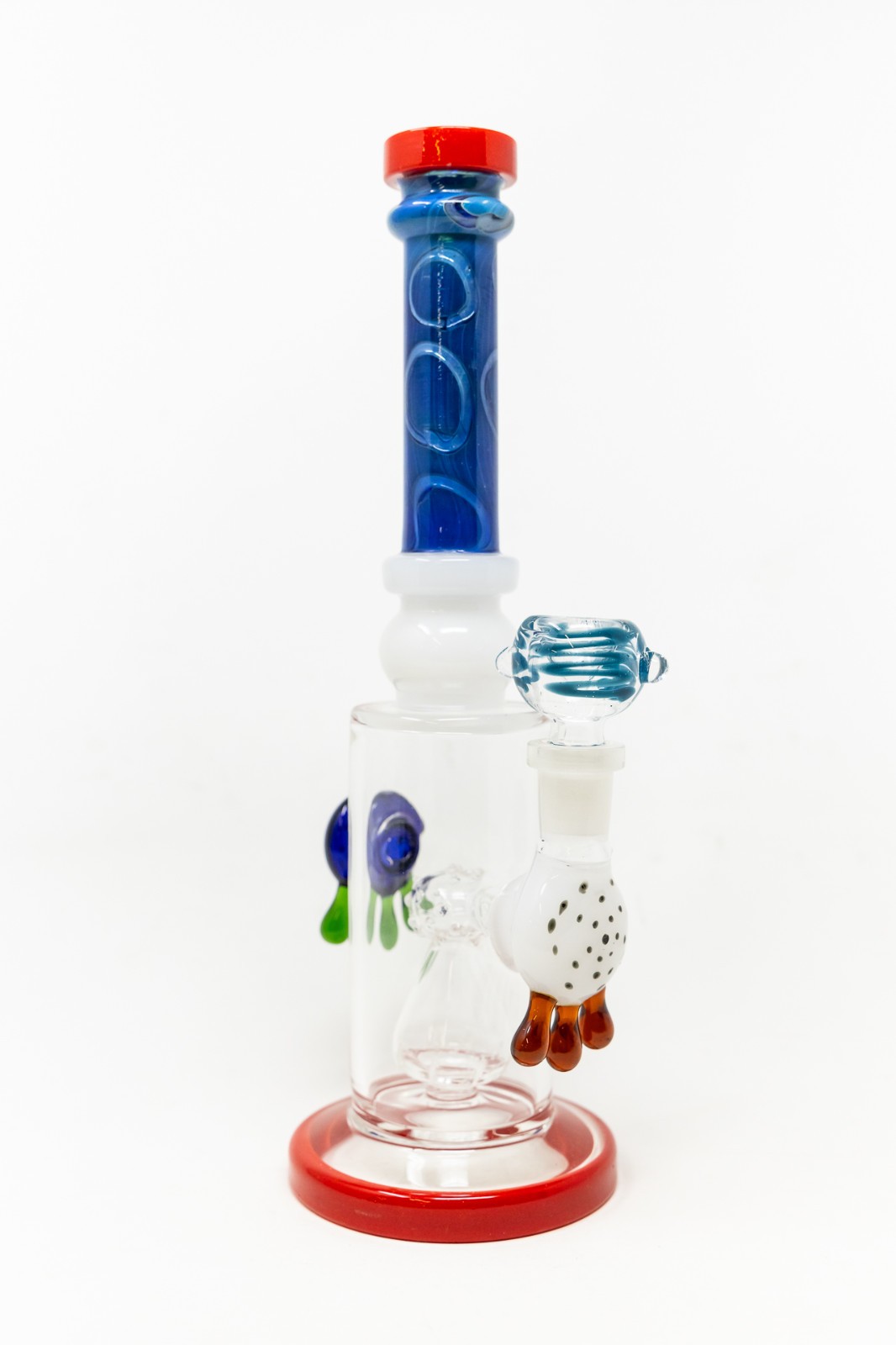 Hookah Water Pipe Glass 10&Prime; Assorted Drip Bong – 14mm Bowl Fast Shipping