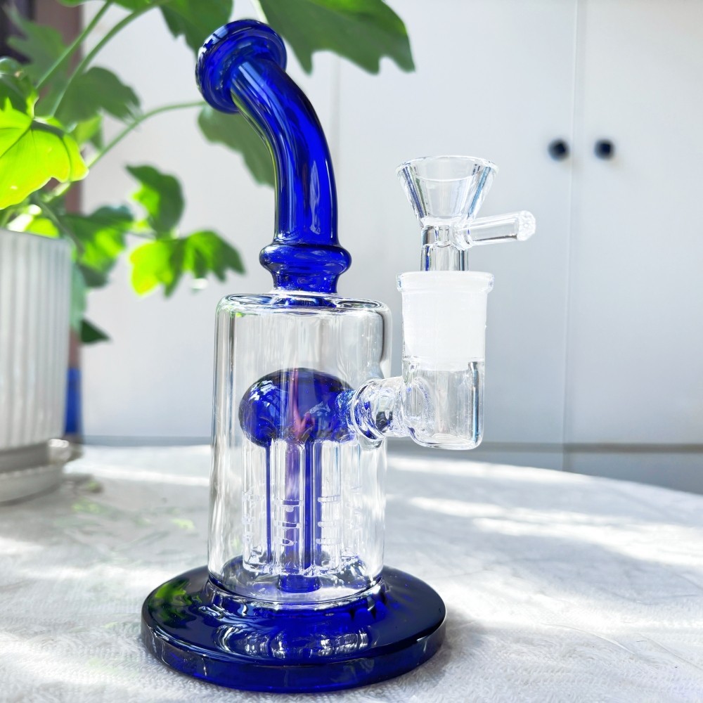 Premium 7 » Tree-Arm Perc Glass Bong Smoking Bubbler Pipe w/ 14mm Bowl USA Stock