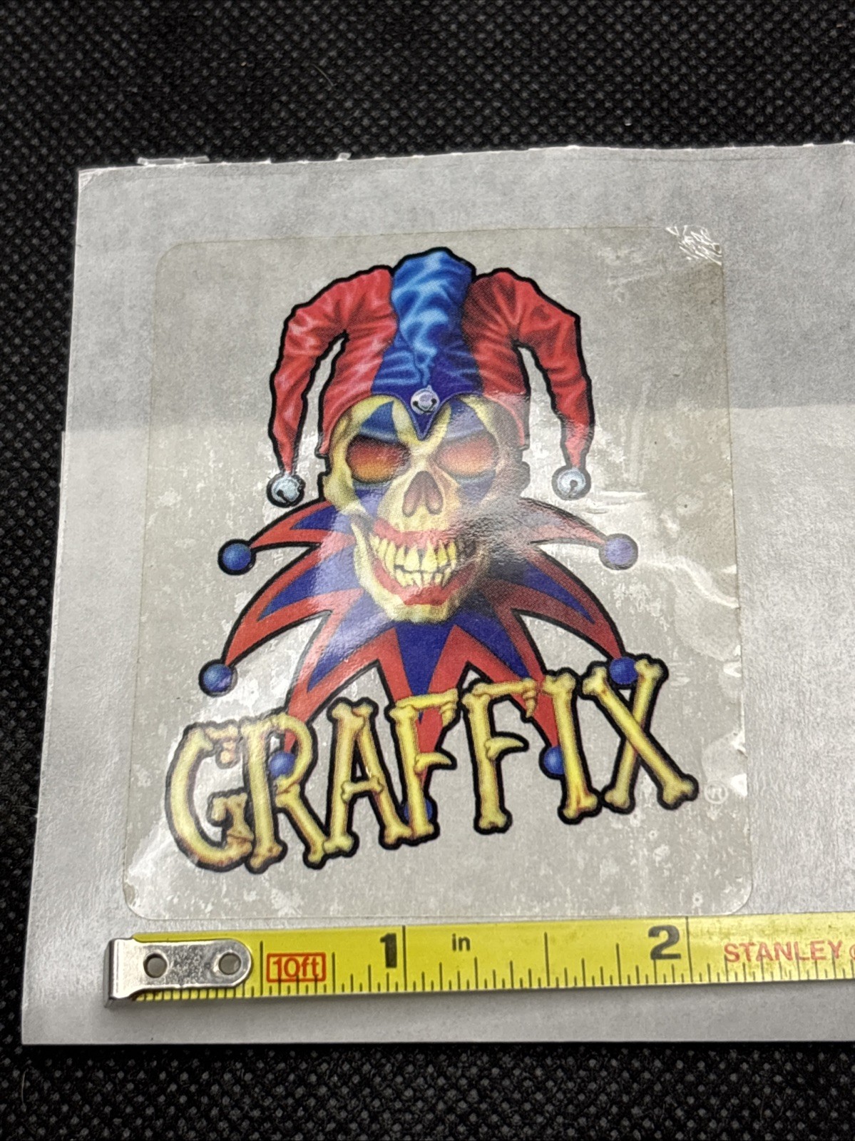 Vintage Graffix 1990’s Water Pipe Bong Decal Sticker Air Jester Clown FREE SHIP!