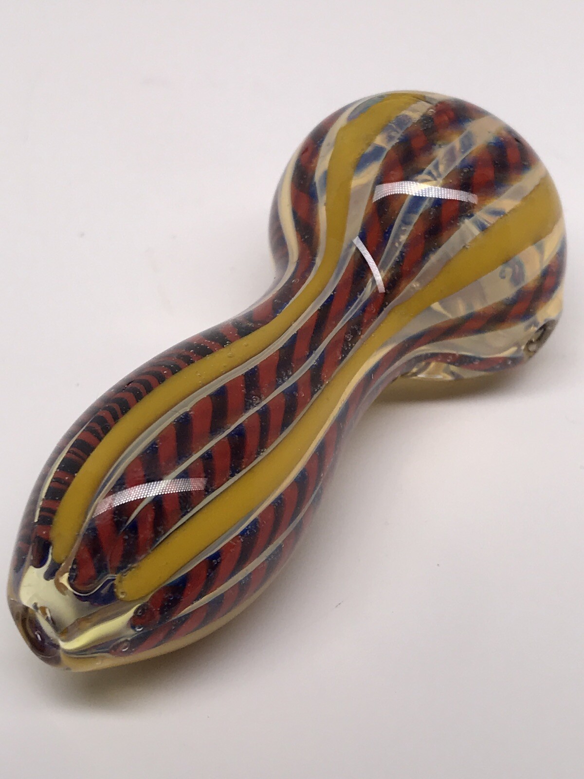USA POCKET HEAVY MINI TOBACCO SMOKING HITTER PIPA BOWL 3” BLOWN GLASS HAND PIPE