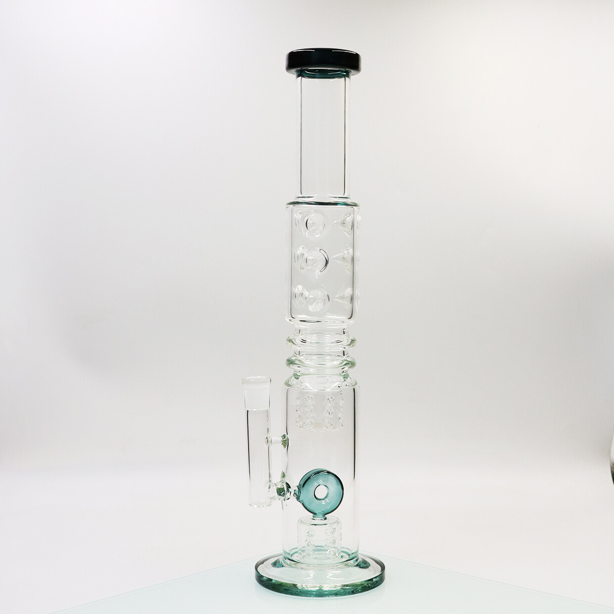 17inch Glass Smoking Waterpipe Perc Bong Handmade With Gift Bowl Aqua Hookah