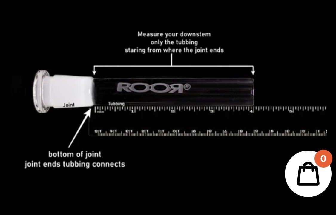 ROOR Reducing 13 Hole Diffused Low Profile Downstem 4.25”