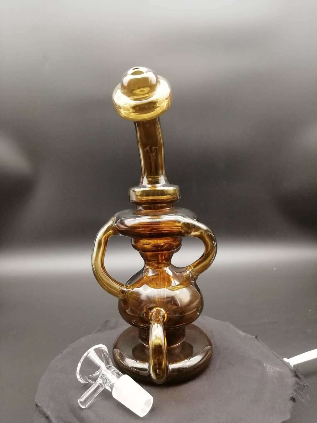 Hookah Water Pipe Premium Glass 8 inch 5mm Fume Coffee Bong