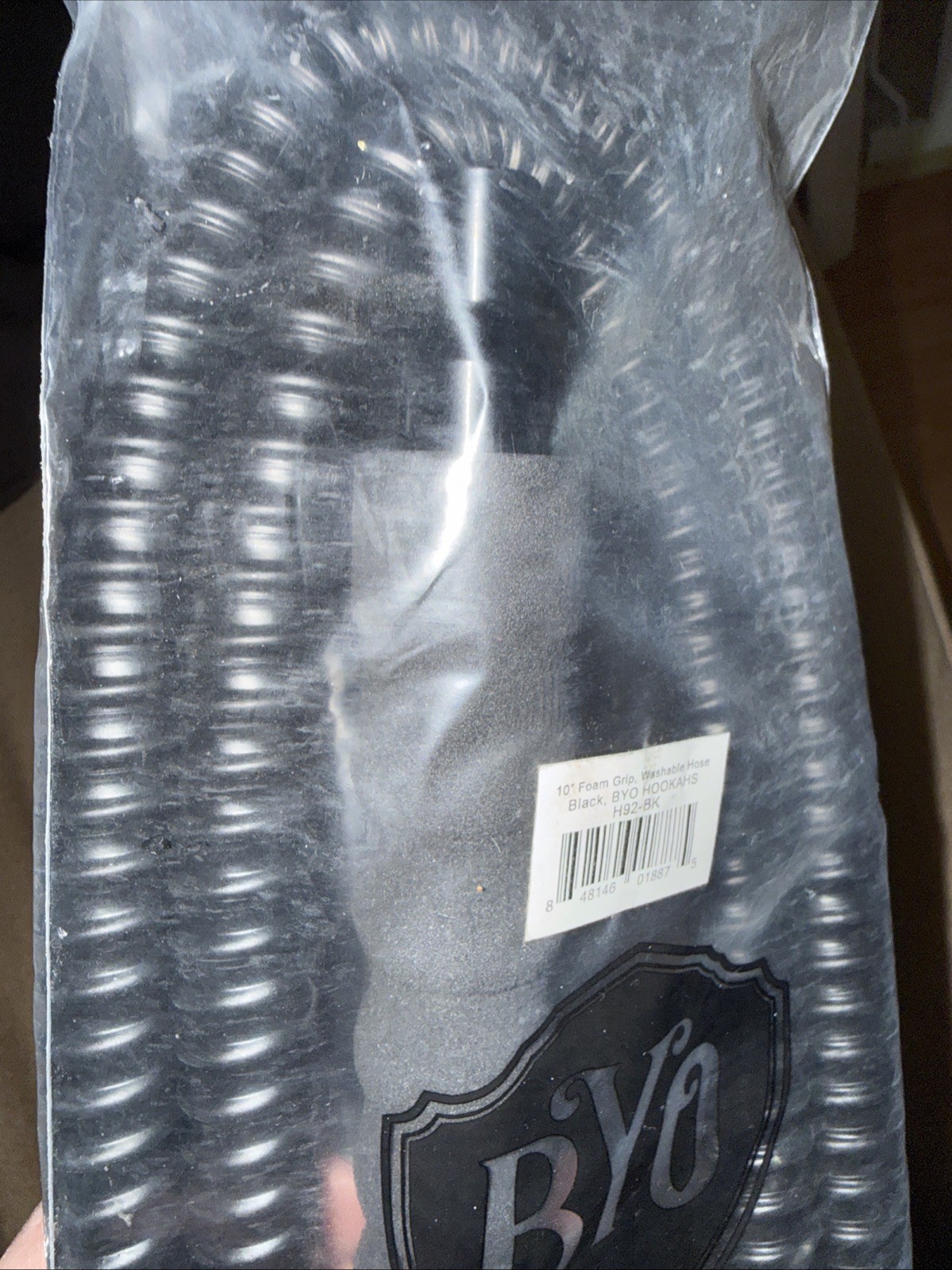 BYO Hookah BlackHose with Foam Grip Handle