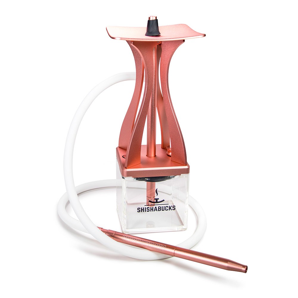 SHISHA BUCKS CloudMini Hookah Shisha Pipe – Rose Gold / Pink