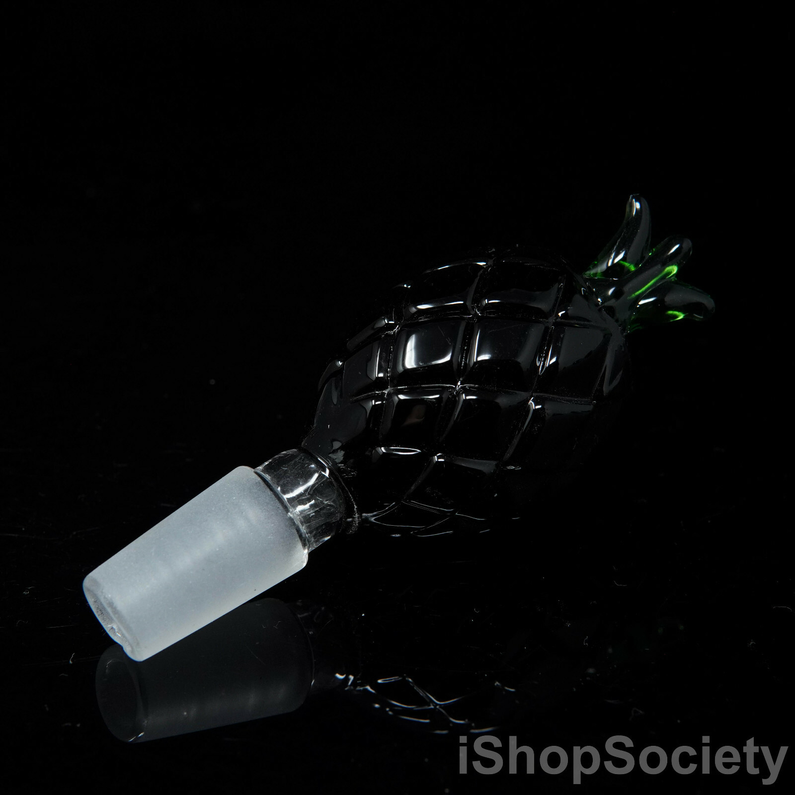 3&Prime; Pineapple Slide Bowl 14mm Water Pipe Hookah Head Piece Thick Bowl BK