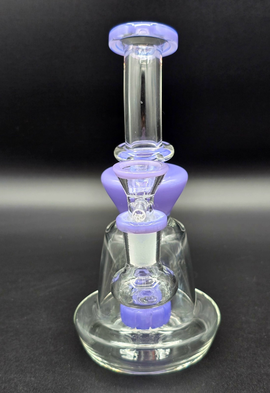 Purple 7&Prime; Water Pipe Glass 14mm Male Joint Borosilicate