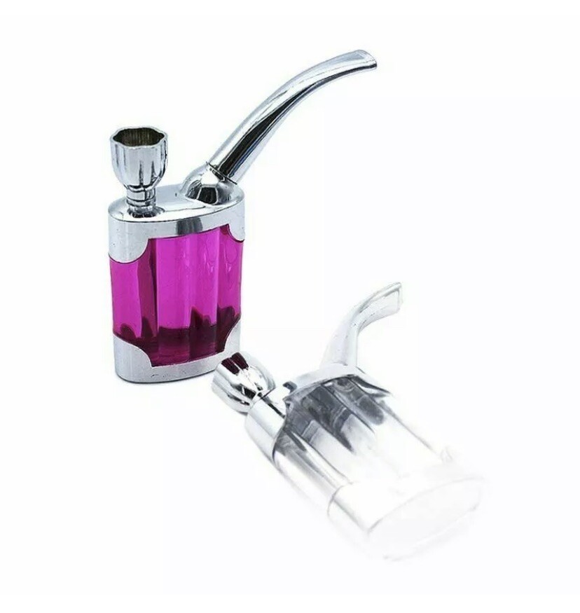 2 Pcs Dual Purpose Resin Smoking Pipe Mini Shisha Hookah Pipe Water Tobacco