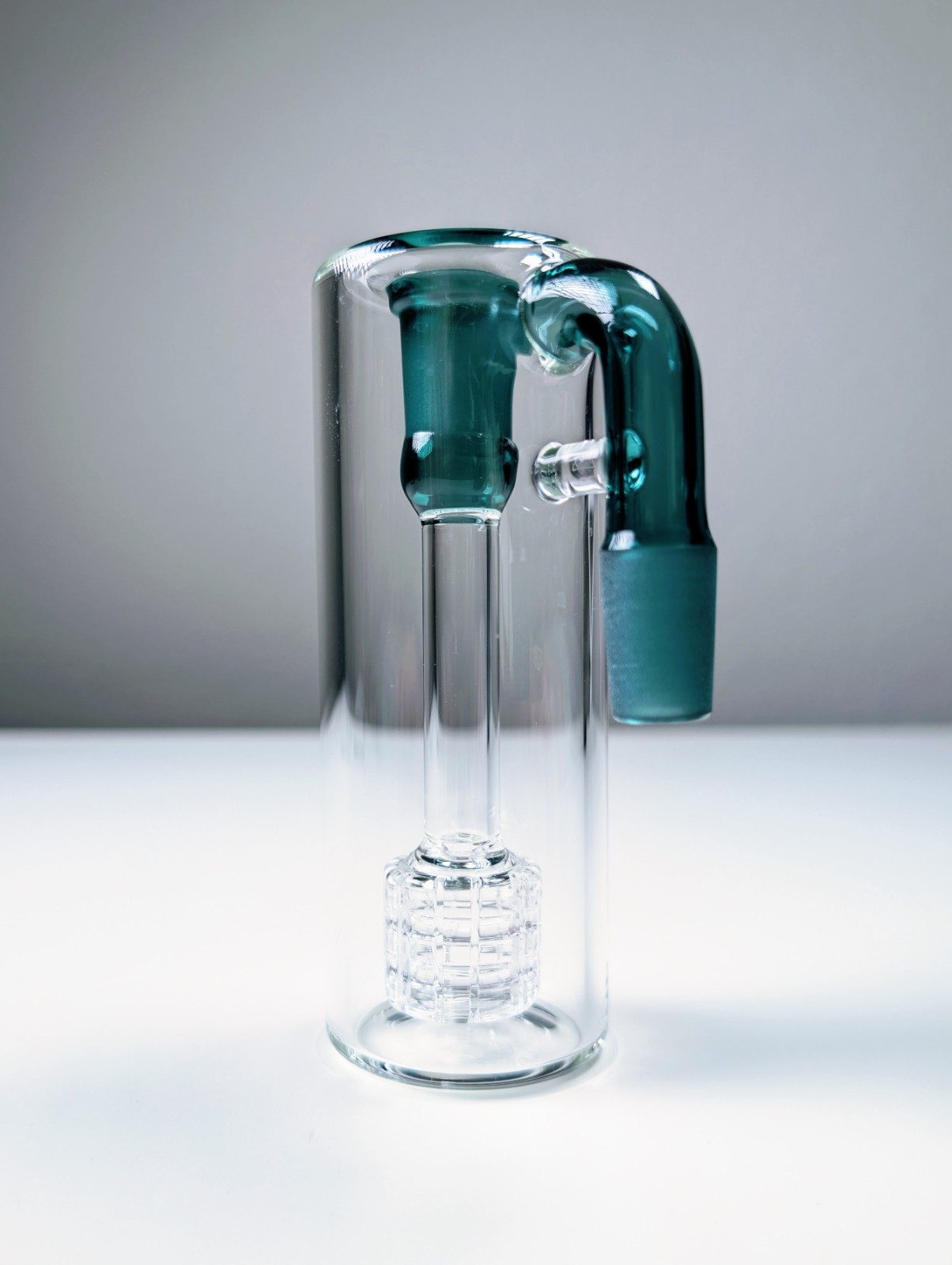 14mm 90° Teal Matrix Perc Ash Catcher Premium Tobacco Water Pipe Bong Bubbler