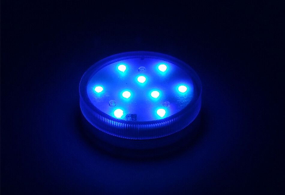 Hookah Led Light Set Coasters Underwater Insert + Remote Control