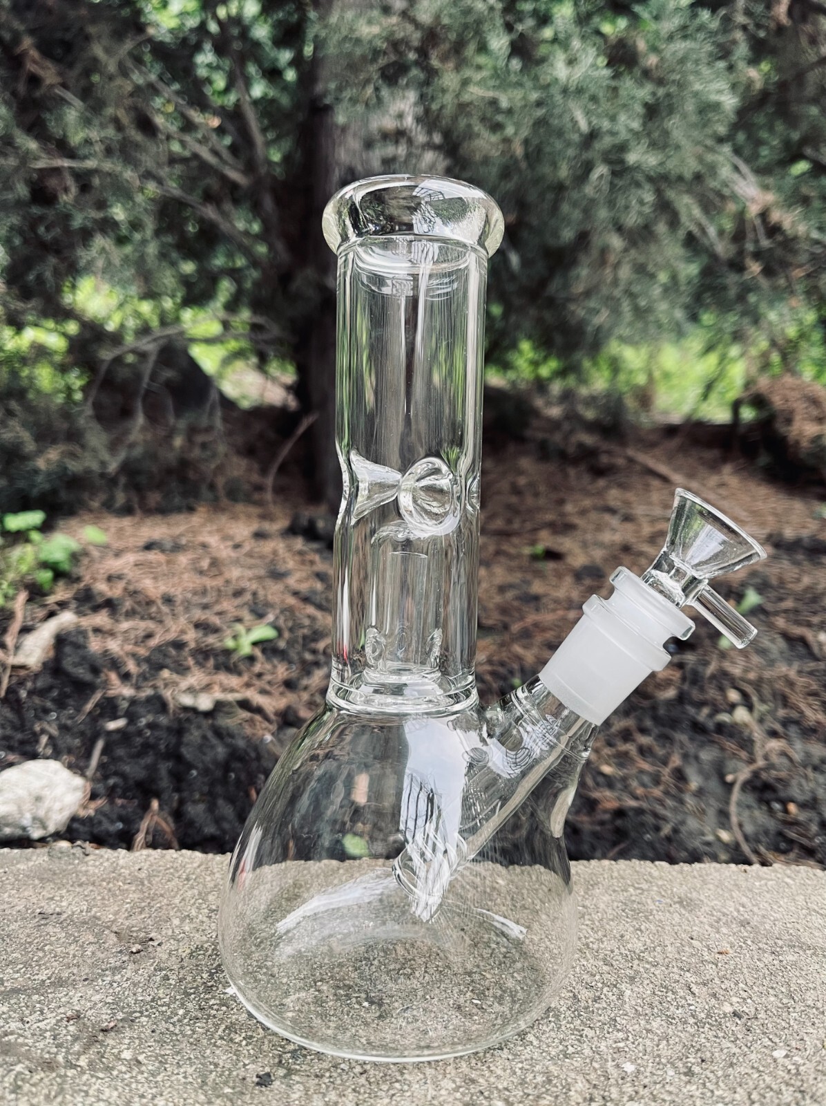 Premium Quality 9&Prime; Inch Clear Glass Hookah Water Pipe Bong with 14mm Bowl