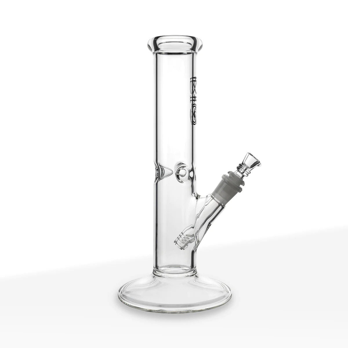 BIO Glass Classic Straight Water Pipe | Black | 14mm | 12&Prime;