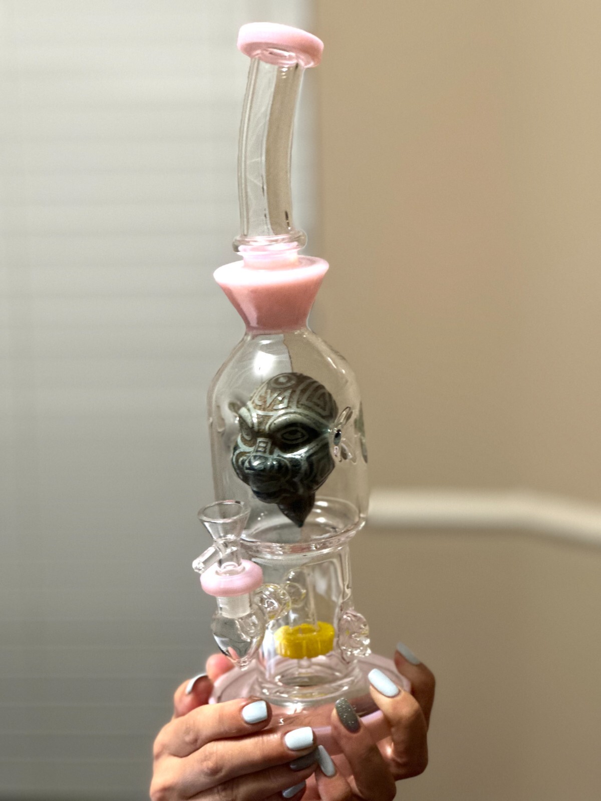 13.5&Prime; Bong ALIEN Glass Water Pipe MONSTER USA