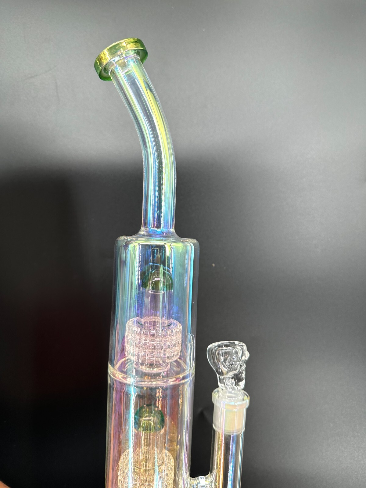 Glow In The Dark 8 Inch Space Theme Glass Water Pipe Bong Bubbler Blind Box