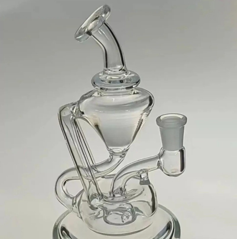 mini Glass Hookah Pipe Recycler Water Smoking Rig bong Hookah Bubbler 10mm bowl