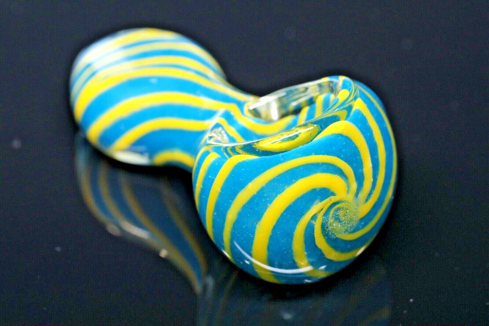 MINI HITTER TOBACCO SMOKING BLOWN GLASS 3” HAND PIPA HEAVY HERB POCKET USA BOWL