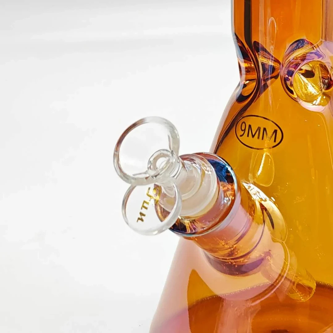 14“ Fortune | Electroplated Beaker Bong | Thick 9mm Glass | Water Pipe Bubbler