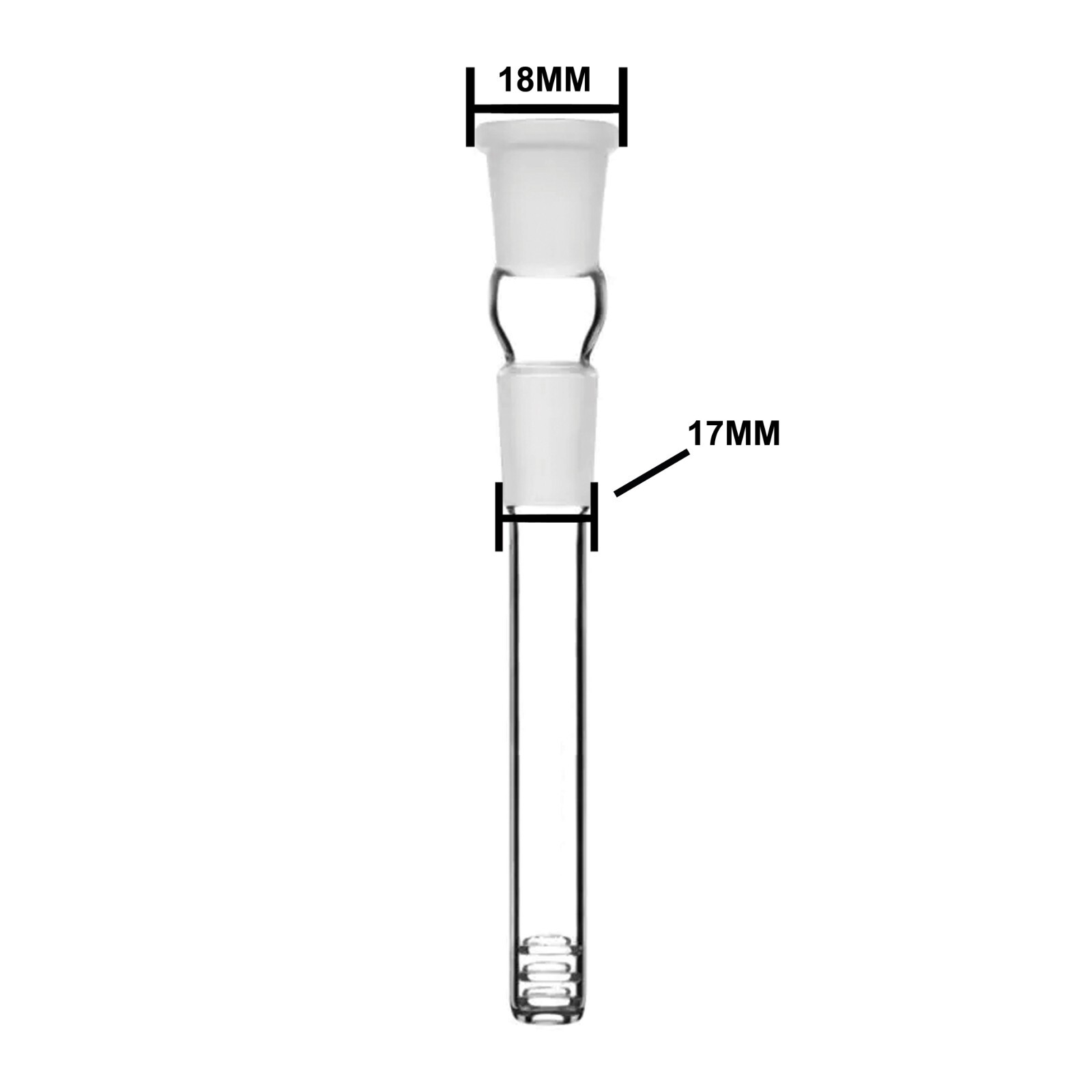 Glass Downstem 4.5&Prime; 18mm x 14mm Hookah Water Pipe Down Stem Hookah