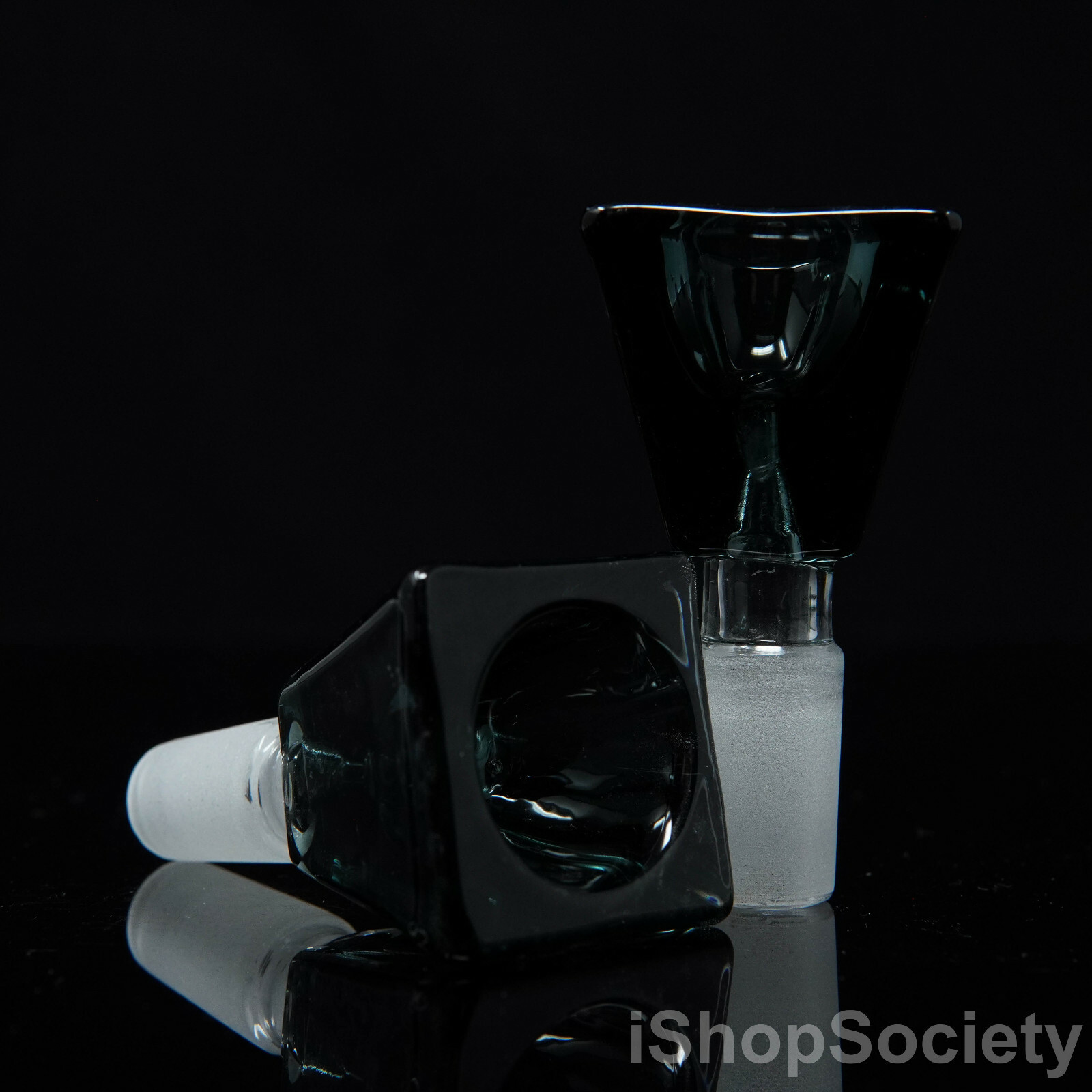 2.5&Prime; Pyramid Slide Bowl 14mm Water Pipe Hookah Head Piece Thick Bowl BK
