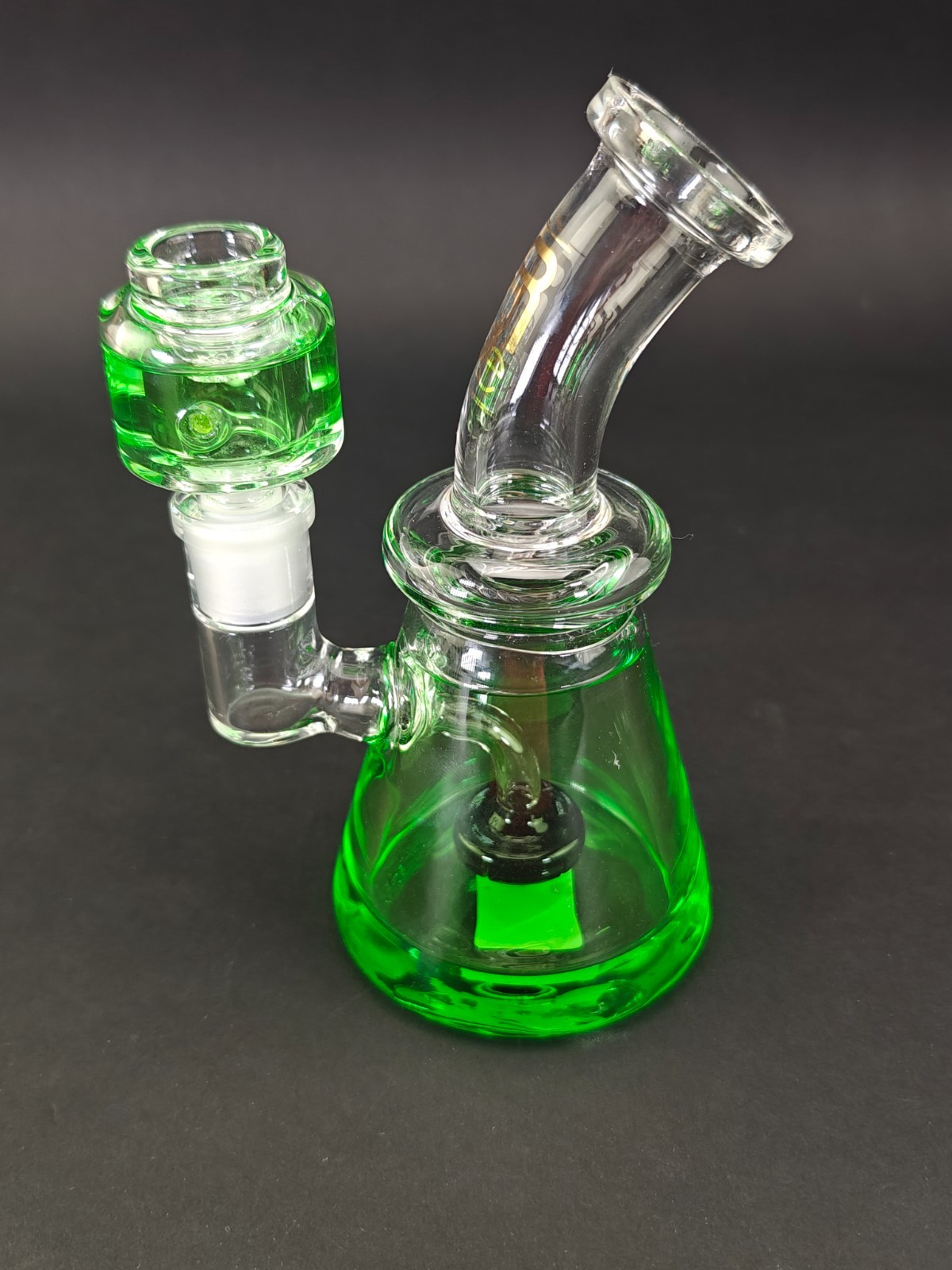 Krave FREEZABLE BONG WATER PIPE – Green Glycerin Filled Glass Water Pipe