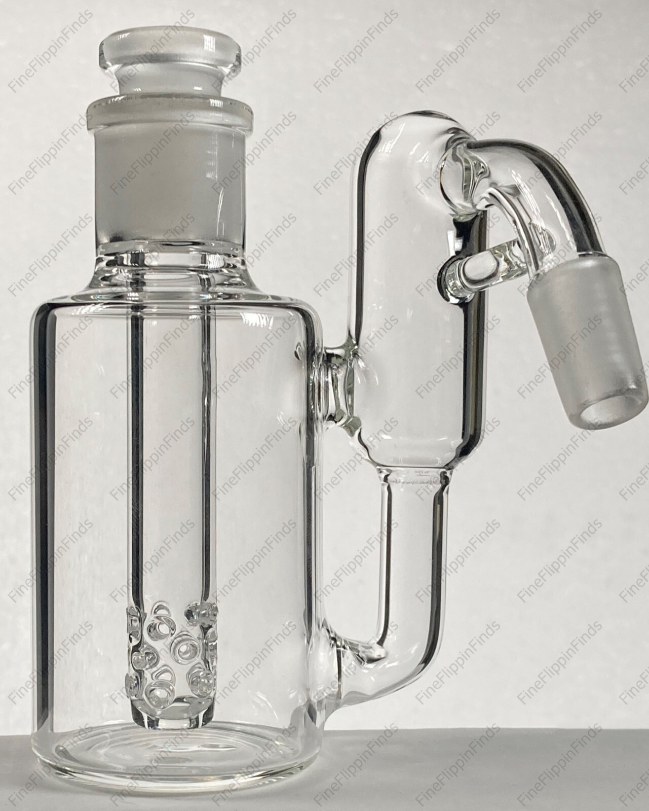 45° 14mm Modular Glass Recycler Ash Catcher w Premium Removable Downstem