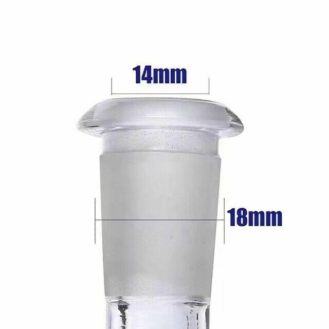 2PCS 4 » Glass Downstem Diffuser 14mm Male Down Stem For Bowl Glass Bong Pipe