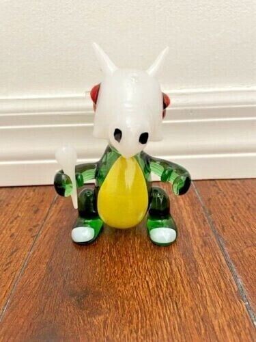 5&Prime; Premium Glass Water Pipe Art Green Cubone Pokemon Mini Bubbler 14mm