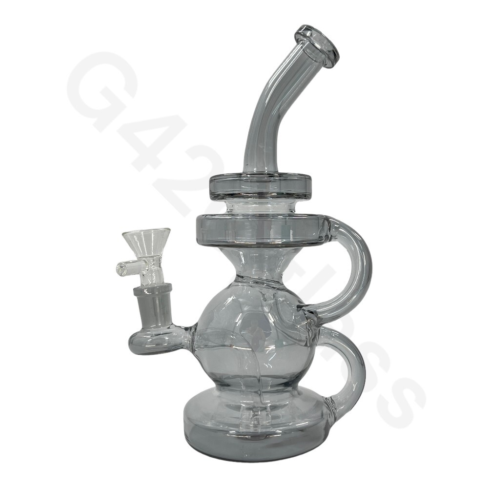 8 Inch Electroplate Recycler Ice Bong | Water Pipe