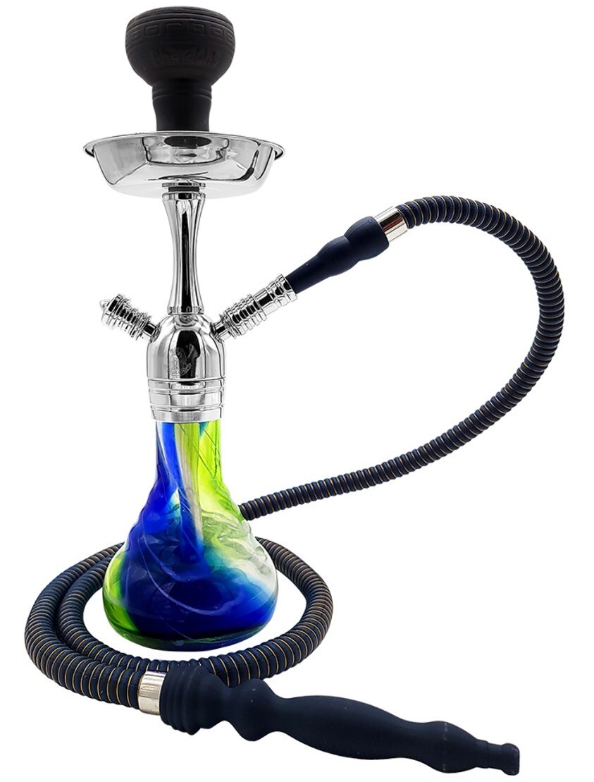 16&Prime; Pharaoh&rsquo;S Kaya Hookah Set, Shisha Hose, tong Aurora