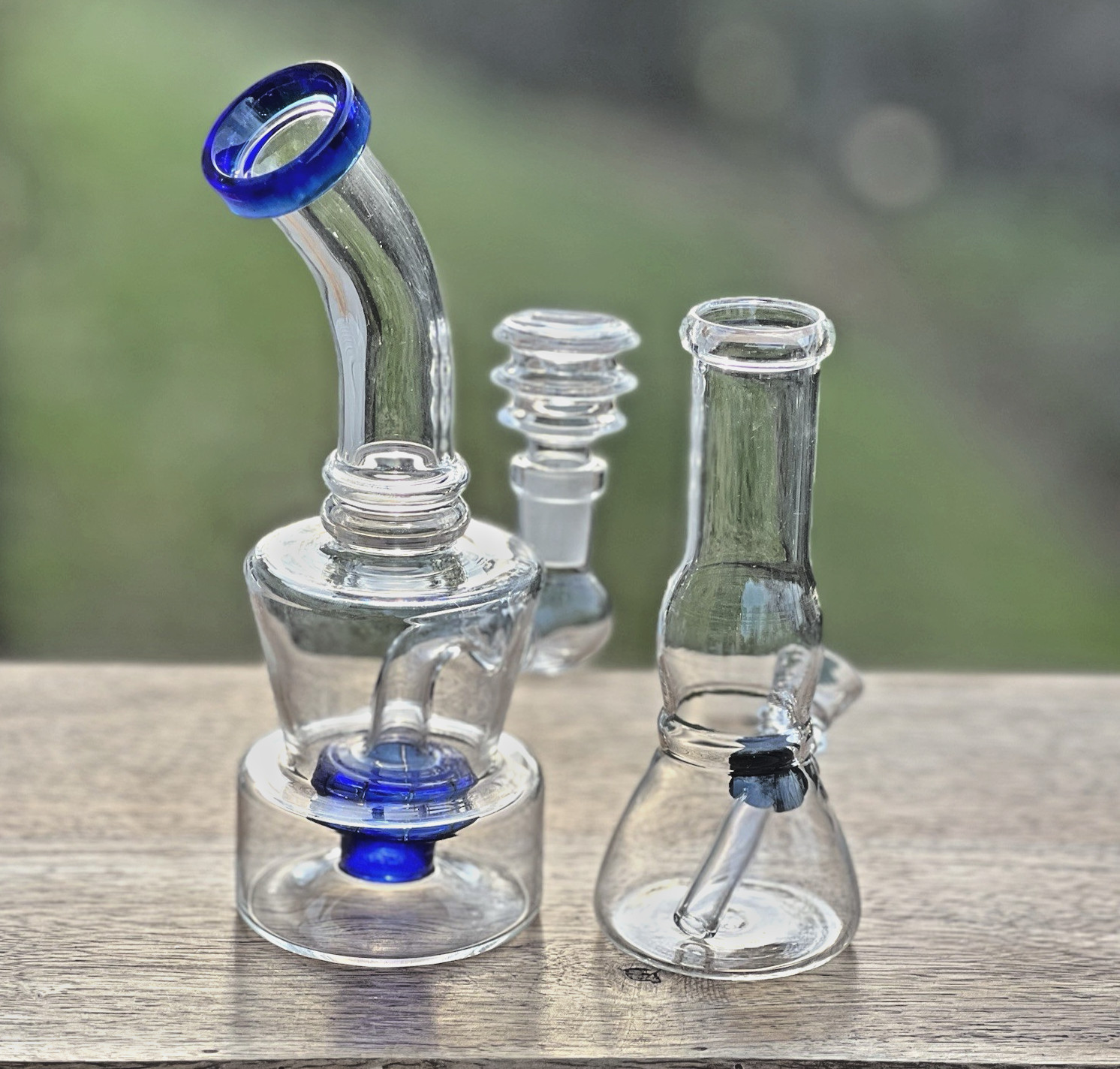 2 Pack 6  » Fat Bottom Portable Bong & 5&Prime; Inch Bubbler water pipe