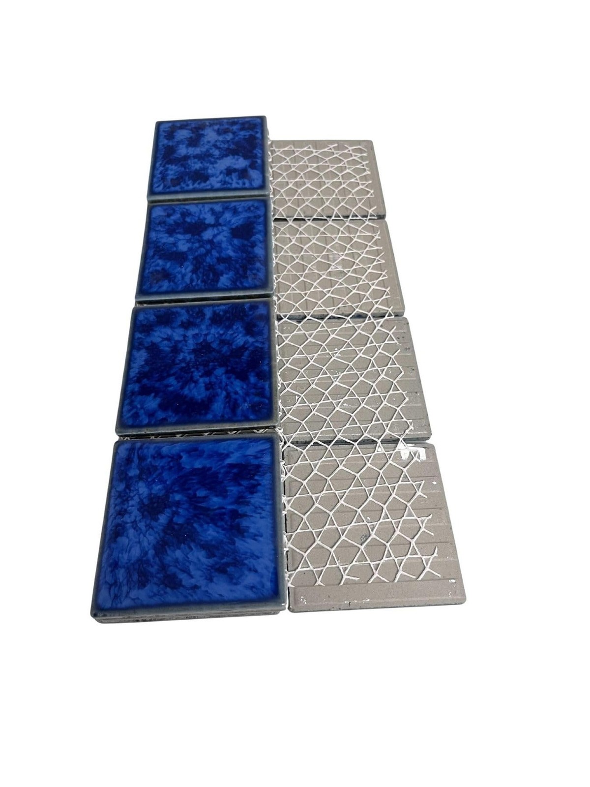 Tenedos T‎PACFD-PL Ultramarine Blue Water Splash Effect Square 3×3 Porcela