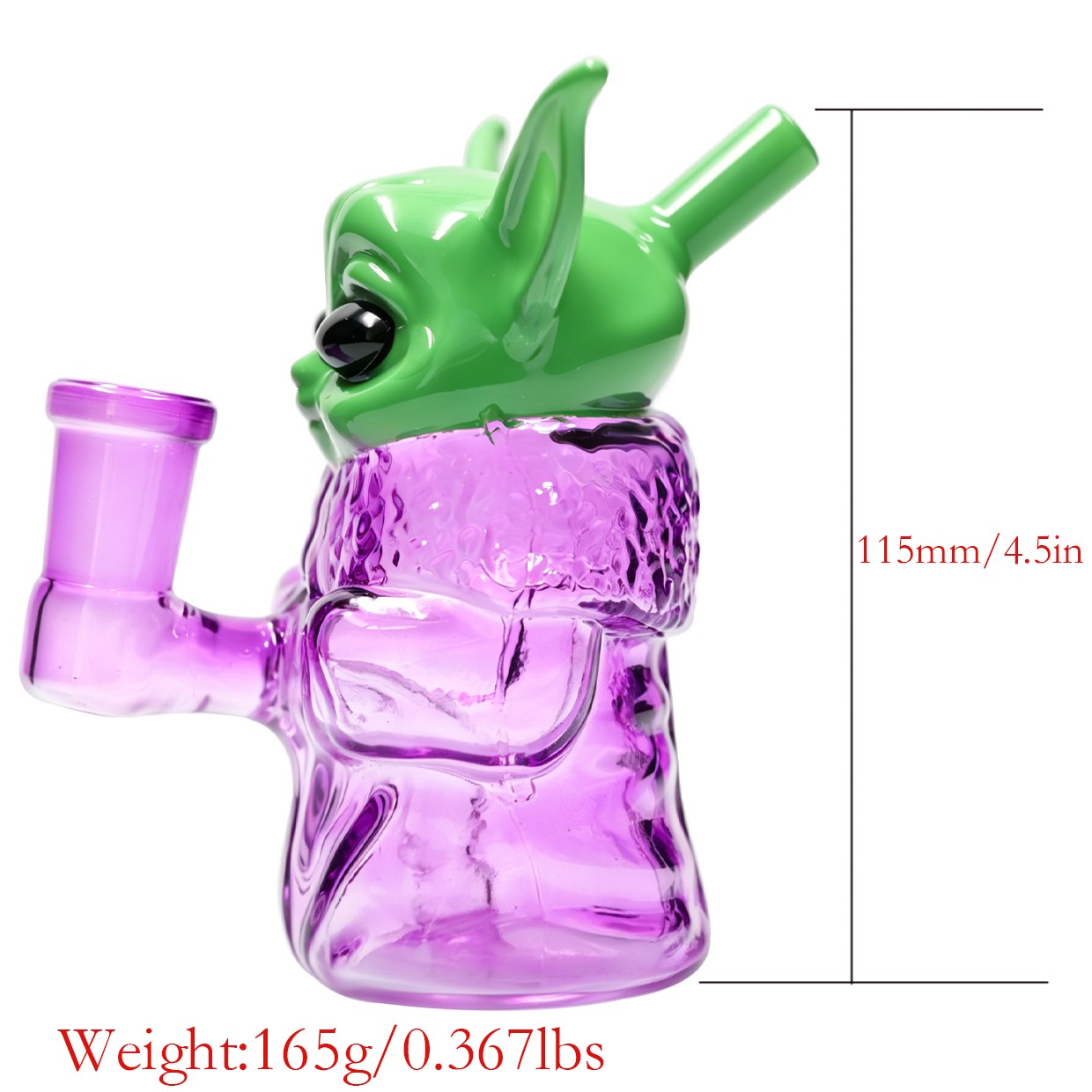 Alien 4.5&Prime; Glass Bong Water pipes Smoking Bubbler Perc Bongs 14mm Random Hookah