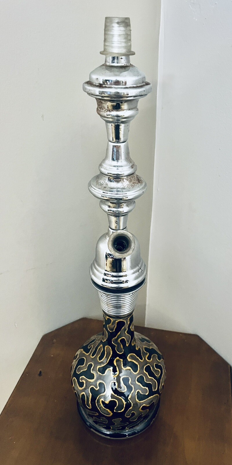 19” Hookah Glass and Stainless Steel Water Pipe