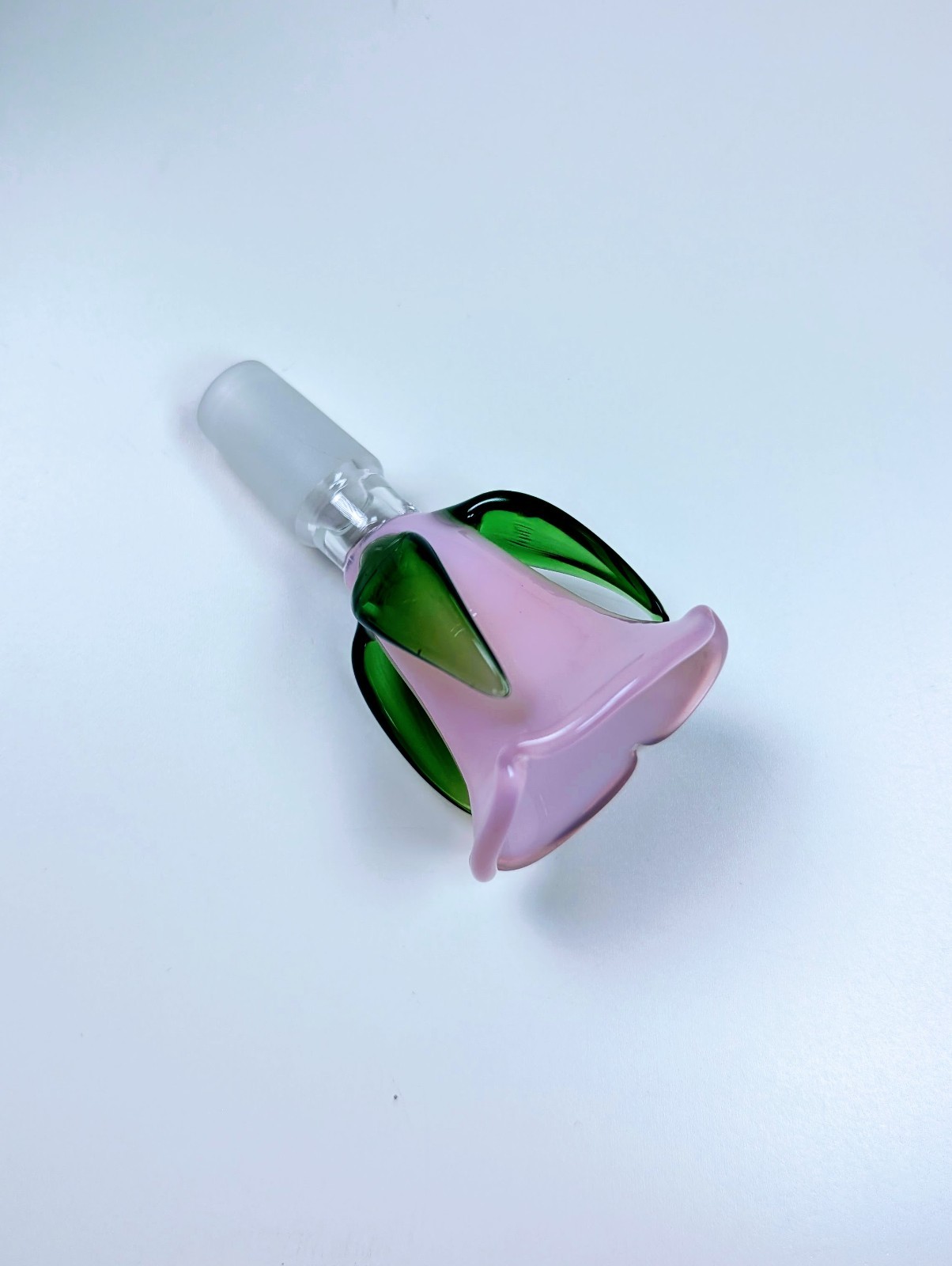 3.5&Prime; Cute Pink Rose Bowl Premium Quality 14mm Bowl Slide Bong Water Pipe