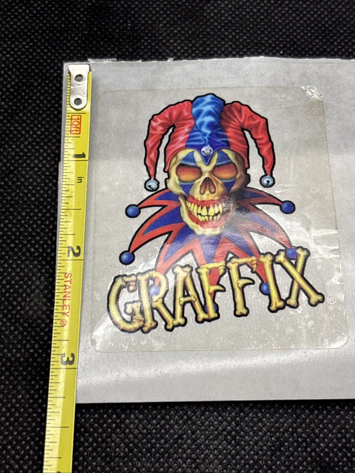 Vintage Graffix 1990’s Water Pipe Bong Decal Sticker Air Jester Clown FREE SHIP!