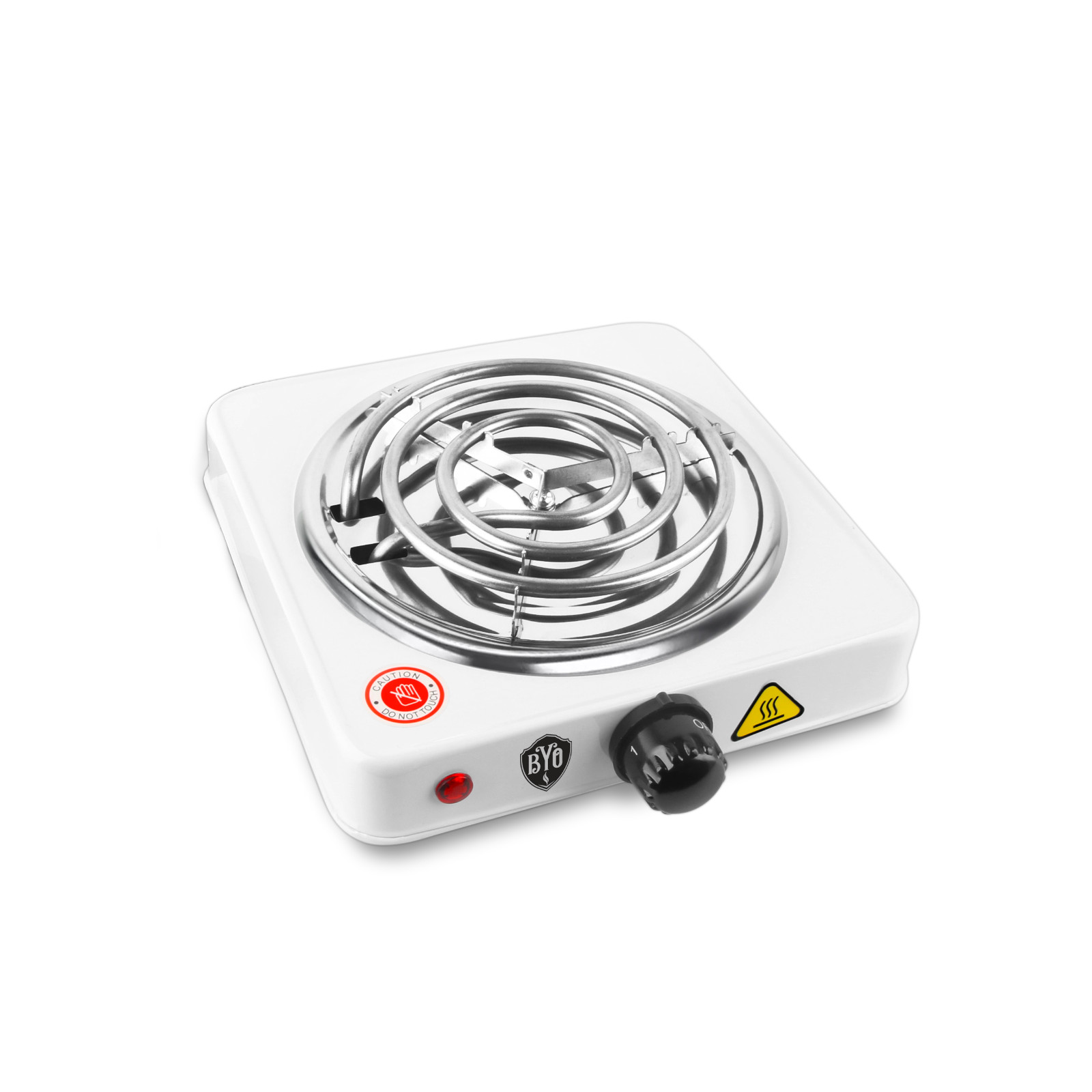 B.Y.O Hookah Charcoal Burner Hot Plate – 1000W Single Coil | White | Free Shipp