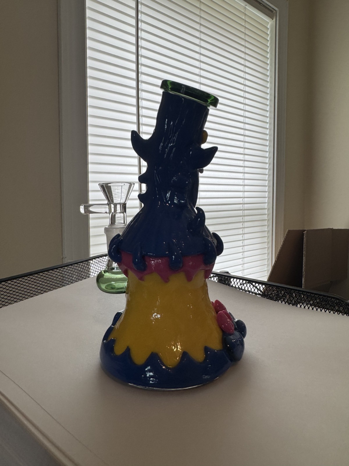 Unique Resin Wrapped Cyclops Figurine – Whimsical Monster Art Collectible Glass