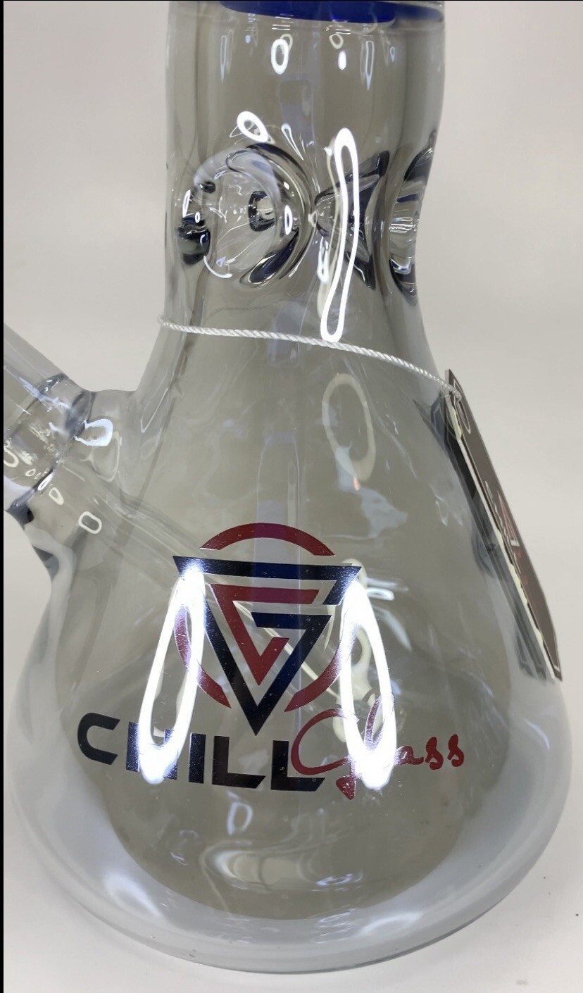 Chill Glass Water Bong Beaker With Ice Catcher