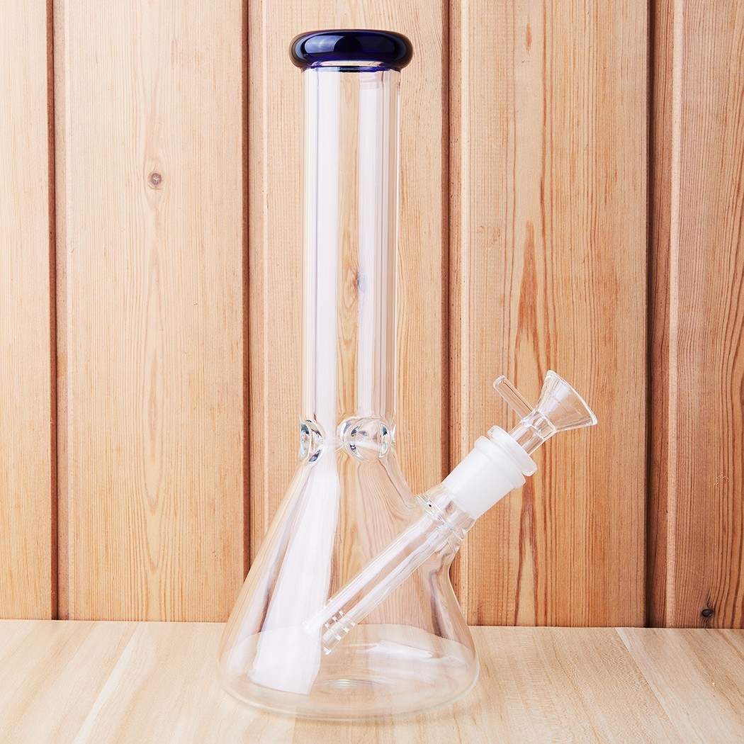 10&Prime; Heavy Duty Glass Bong Glass Water Pipe Smoking Tobacco Pipe Beaker 14MM Bowl