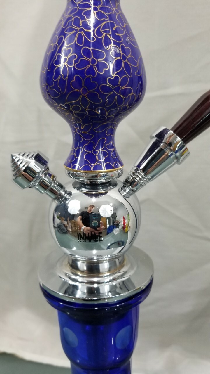 INHALE®️ 26” ORIGINAL EMERALD HOOKAH WITH A HAND BLOWN GLASS