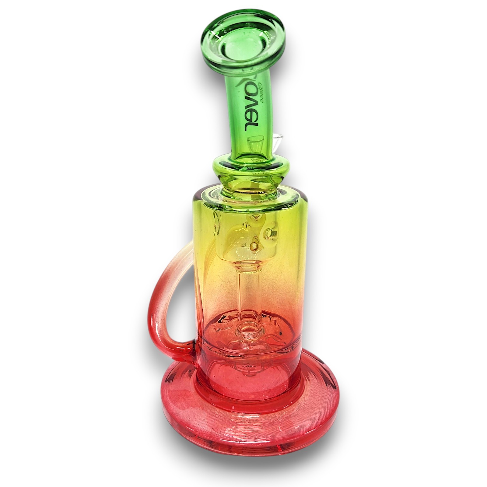 9&Prime; Straight Tube Beaker Bong Premium RECYCLER Water Pipe Hookah | CLOVER GLASS